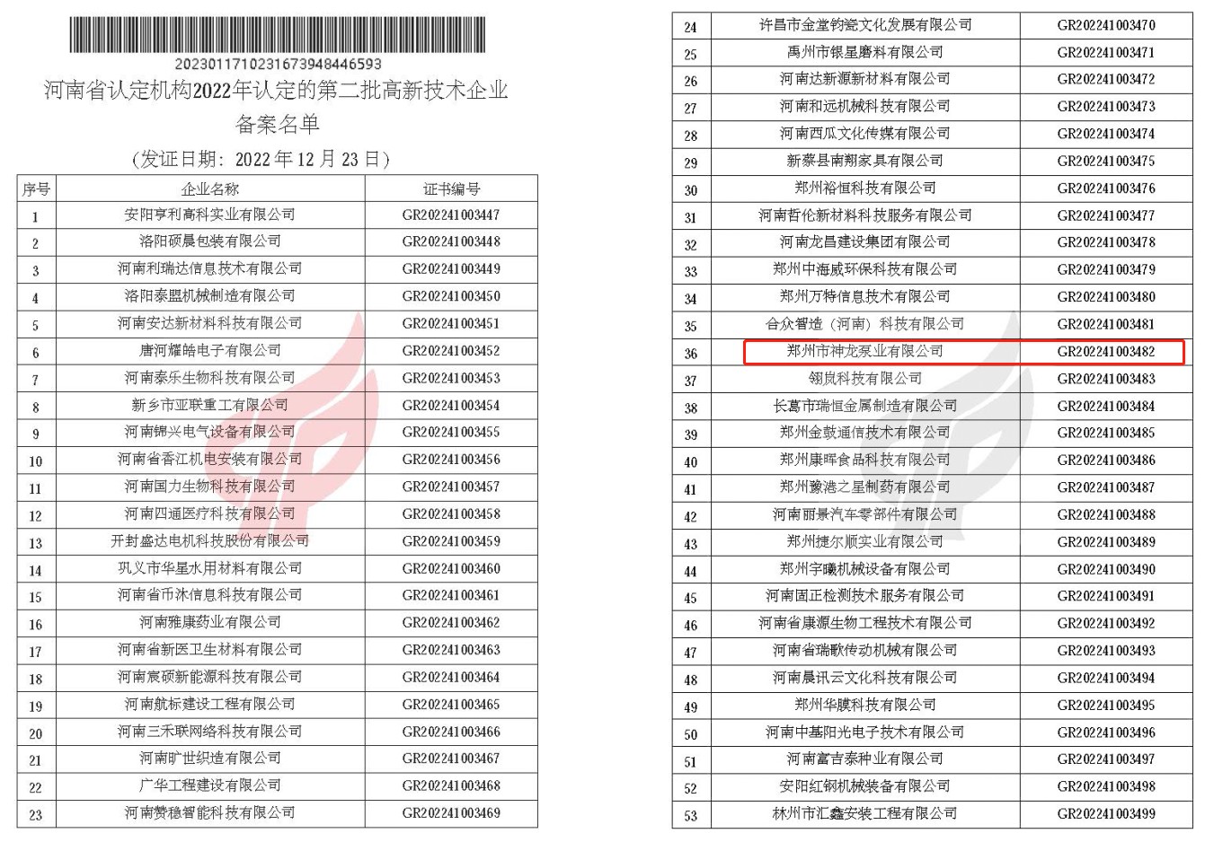 神龍泵業(yè)再次被認(rèn)定為高新技術(shù)企業(yè)